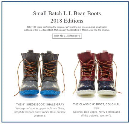 ll bean small batch boots 2018